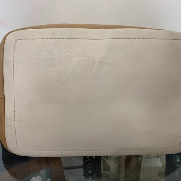 Leather Carmel Coach Medium Satchel - Picture 5 of 7